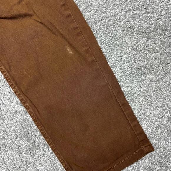 Carhartt Pants Womens 28 Brown Work In Progress WIP Pierce Boyfriend Carpenter - Picture 4 of 10